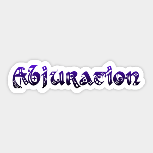 Abjuration Sticker